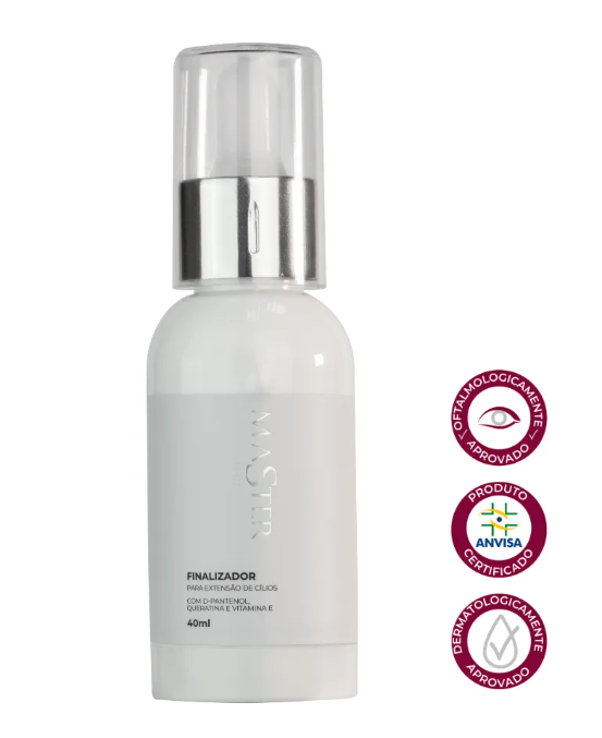 Finalizador Master Elite Acelarador Cura Adesivo Extensão de Cílios 40ml