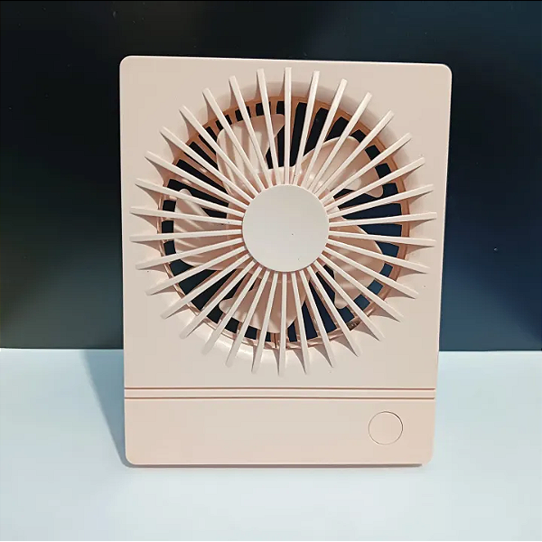 Mini Ventilador Recarregável Quadrado - Rosa