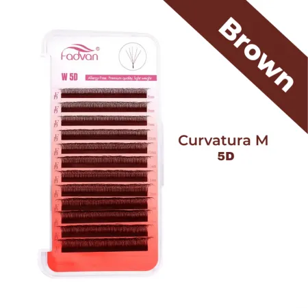 Cílios FADVAN 5D 0.07M - MARROM