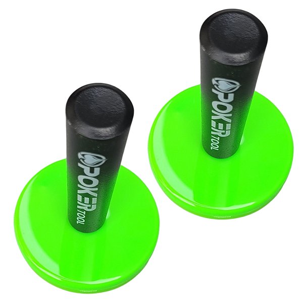 PAR DE IMÃS PARA ENVELOPAMENTO E PLOTAGEM VERDE NEON 45MM