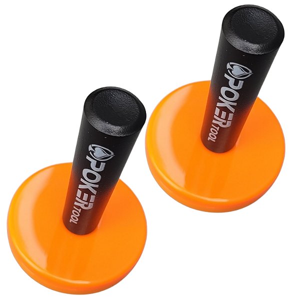 PAR DE IMÃS PARA ENVELOPAMENTO E PLOTAGEM LARANJA COM 45MM