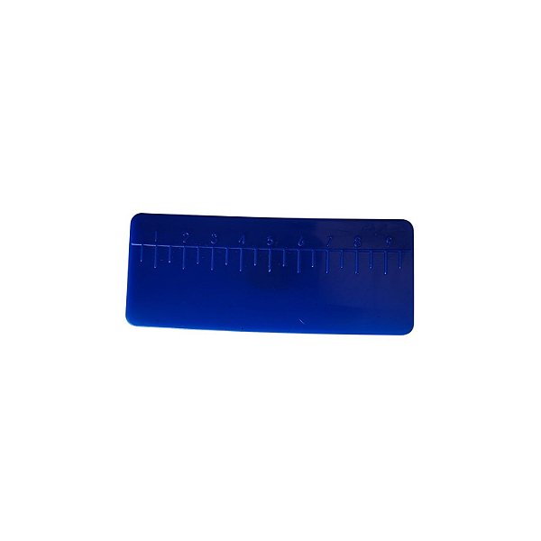 ESPÁTULA PARA ENVELOPAMENTO MINI RÉGUA 10CM AZUL