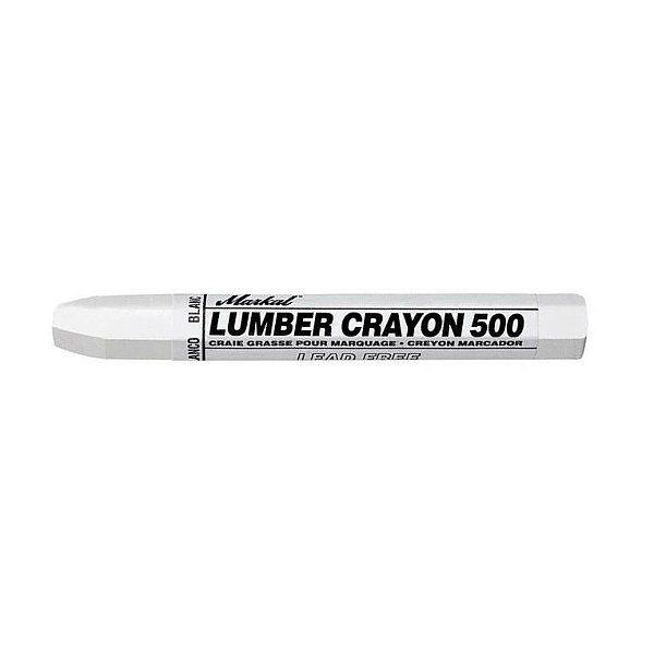 Giz para Mármore Markal Lumber Crayon 500 cor Branco Cx C/12pçs