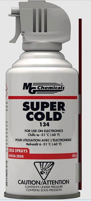 Spray Super Congelante 134  -50°C (-60°F) MG 403A 285grs
