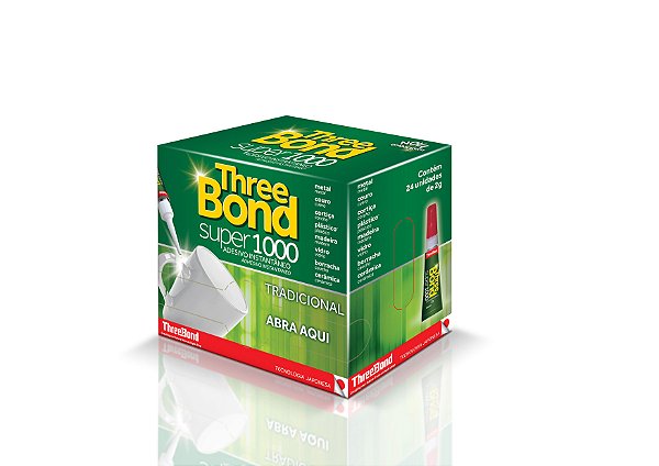 Cola Super 1000 Three Bond Caixa c/24pç
