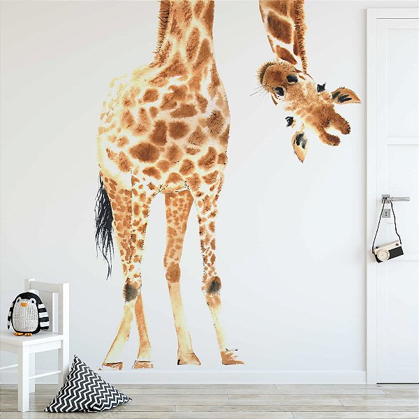 Painel Papel de Parede Girafa