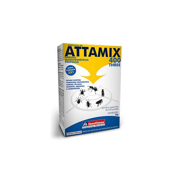 Attamix 400 Three Inseticida Pó 1kg ÓTIMO custo x beneficio