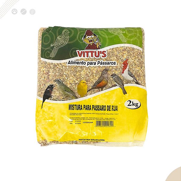 Ração Para Passarinhos De Rua 2kg Bom Preço E Qualidade