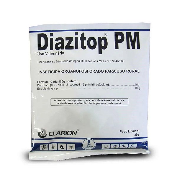 Diazitop PM 25g Fungicida Piolhicida Carrapaticida