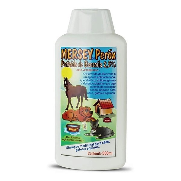 Shampoo Mersey Peróx Peróxido De Benzoíla 2.5% 500ml