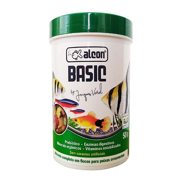 Alcon BASIC 50g Alimento Completo para Peixes Ornamentais em Flocos
