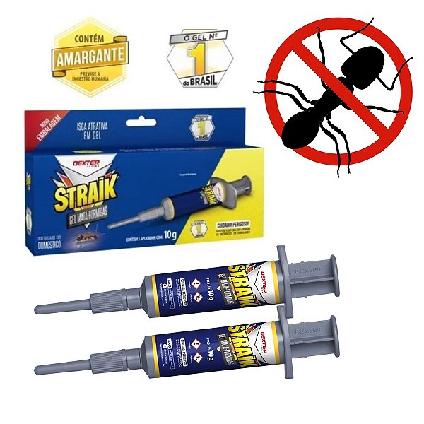 Kit 2 Straik Gel Mata Formigas 10g Cada Uso doméstico