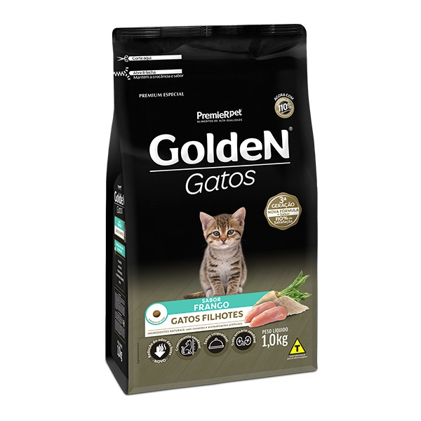 Ração Golden para Gatos Filhotes Sabor Frango 1kg