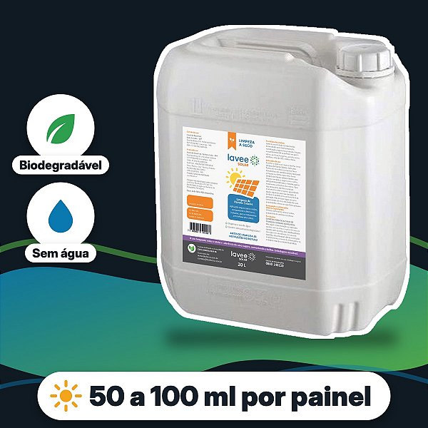 Lavee Limpeza Seco Sistemas Fotovoltaicos - 20ltr