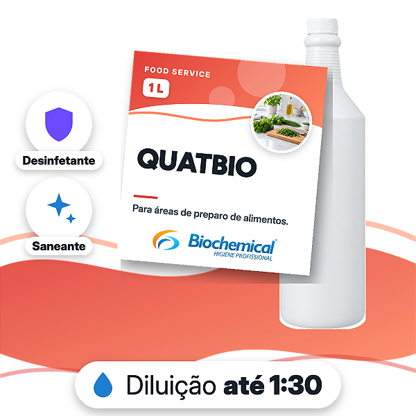 Quatbio - Desinfetante e sanitizante a base de quaternário de amônia - 01 L
