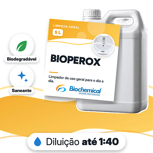 Bioperox - Limpador de uso geral a base de Peróxido de hidrogênio - 05 L