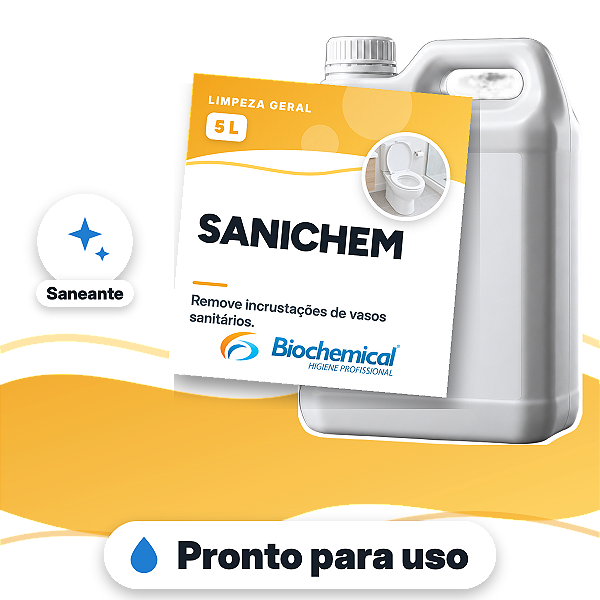 Sanichem - Desincrustante de vasos sanitários e mictórios - 05 L