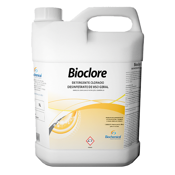 Bioclore - Limpador clorado para limpeza pesada em geral - 05 L
