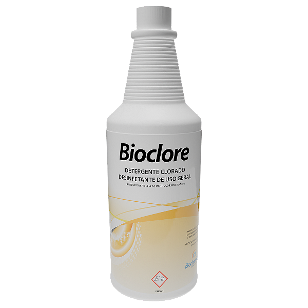 Bioclore - Limpador clorado para limpeza pesada em geral - 01 L