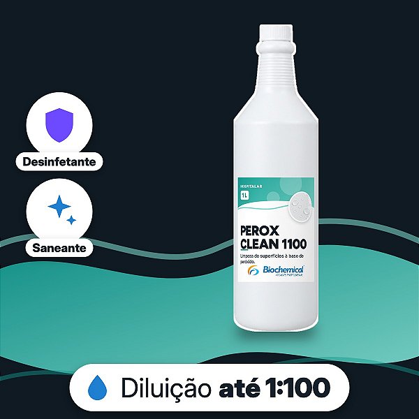 Perox Clean 1100 - Desinfetante para superfícies a base de peróxido de hidrogênio - 01 L