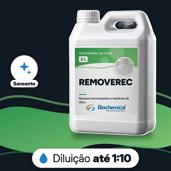 Removerec - Desincrustante para remoção de resíduos de cimento - 05 L