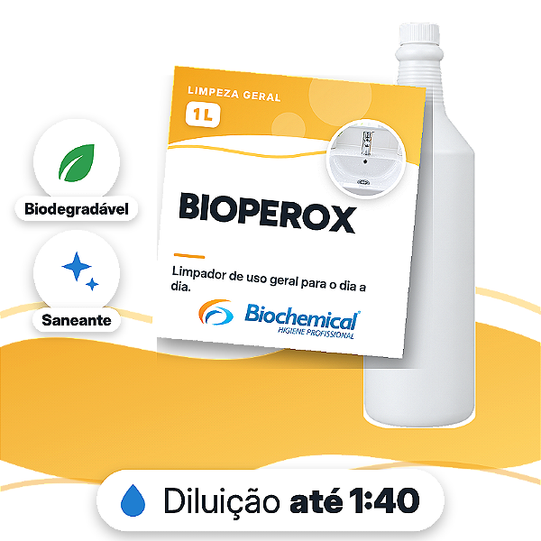 Bioperox - Limpador de uso geral a base de Peróxido de hidrogênio - 01 L - UNIP