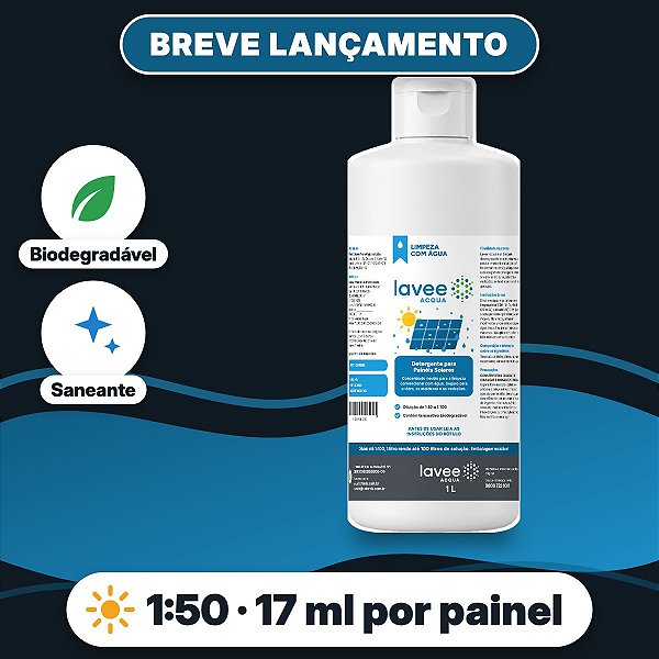 Lavee Acqua Detergente para Painéis Solares - 1 L
