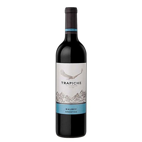 Vinho Argentino Fino Tinto Seco Malbec Trapiche Vineyards 750ml