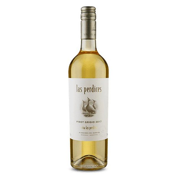 Vinho Argentino Branco Seco Las Perdices Pinot Grigio 750ml