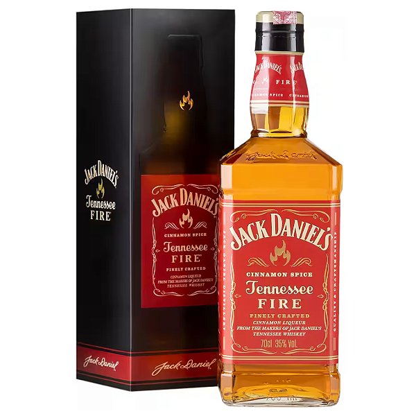 Licor Americano Whisky e Canela Jack Daniels Tennessee Fire 700ml