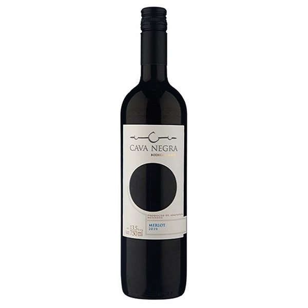 Vinho Argentino Tinto Seco Cava Negra Merlot 750ml