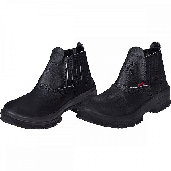 BOTINA COURO N42 BI ELASTICO C/BIQ PLAST - WORKER