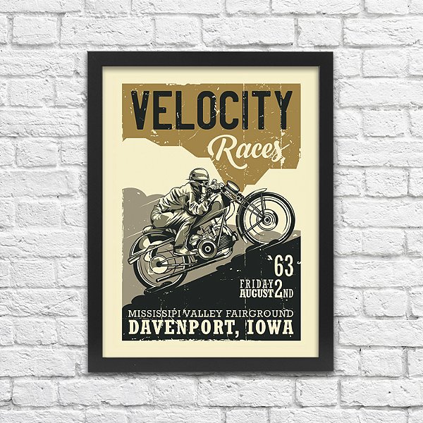 Quadro Moto Velocity Races