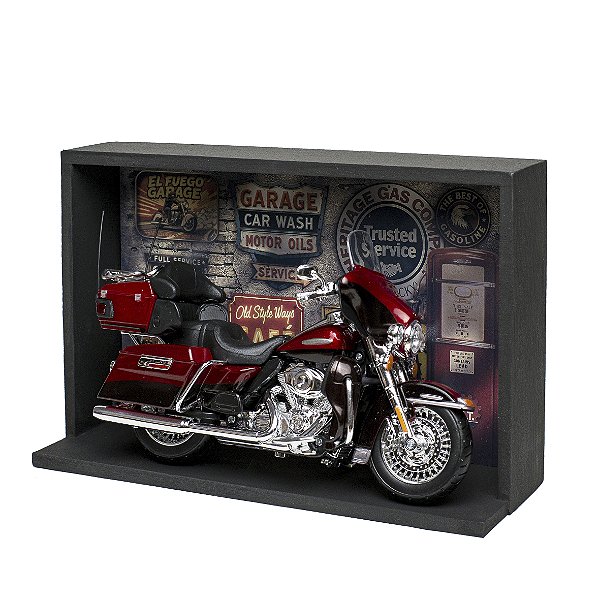 Miniatura Harley-Davidson 2013 Electra Glide Limited 1:12 Kit Expositor