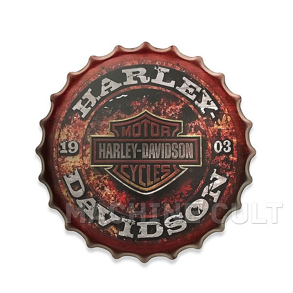Placa Harley-Davidson M5 - Alto Relevo