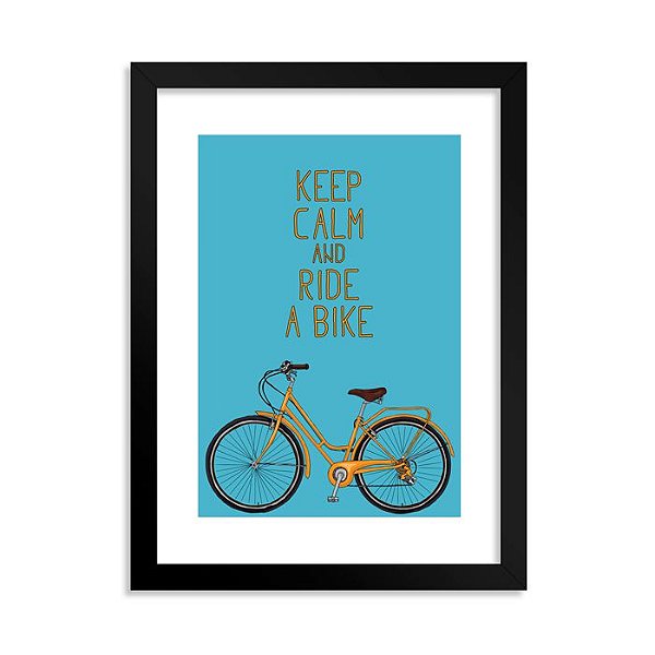 Quadrinho Keep Calm and Ride a Bike