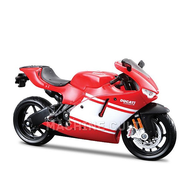 Miniatura Ducati Desmosedici RR - Branca e Vermelha - Maisto 1:12