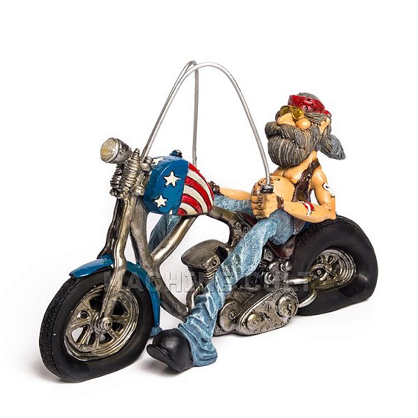 Miniatura Vintage - Motociclista Easy Rider