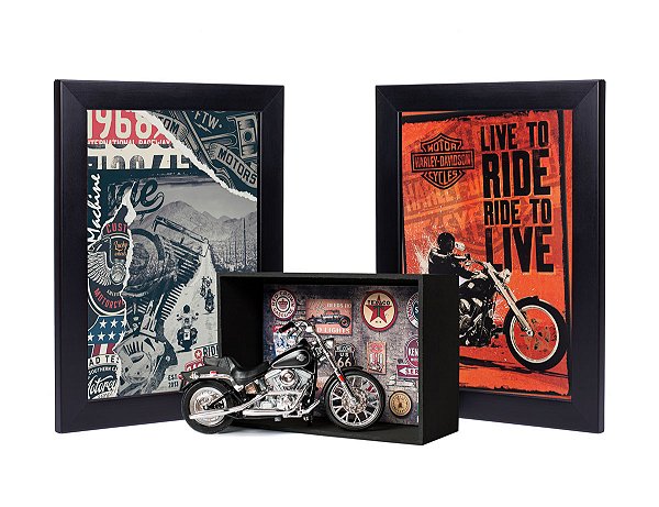 Miniatura Harley-Davidson - Kit Presente de Natal