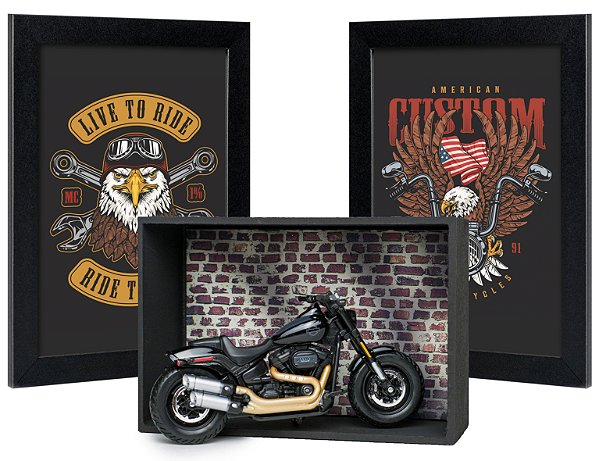 Miniatura Harley-Davidson - Kit Presente de Natal