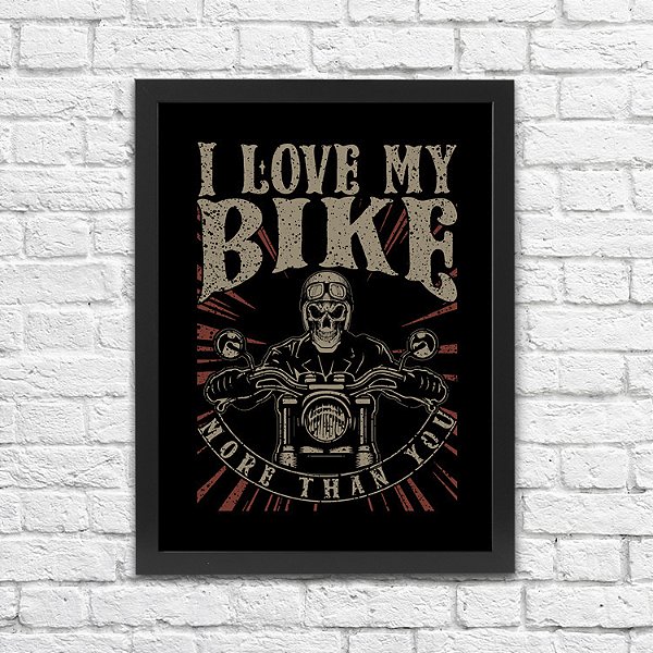 Quadro Moto I Love My Bike