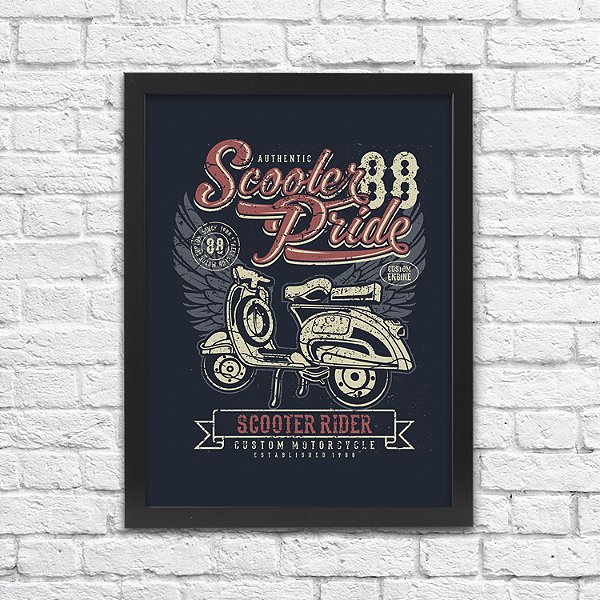 Quadro Moto Scooter Pride