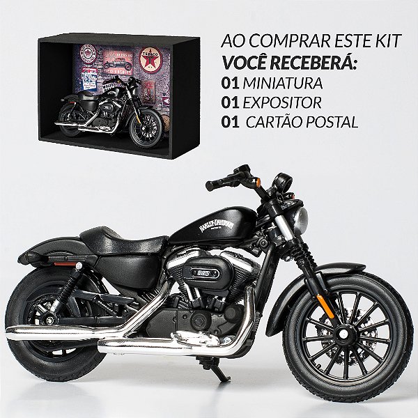 Miniatura Harley-Davidson Sportster Iron - Combo para presentear Motociclista
