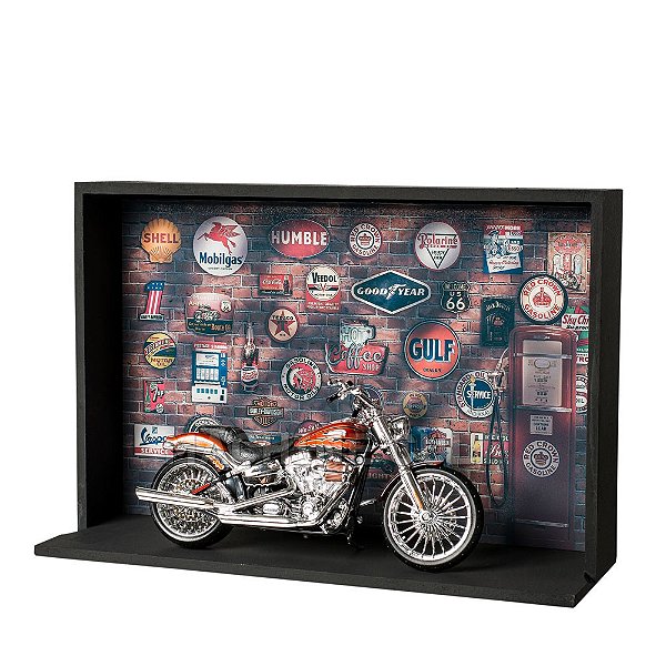 Miniatura Harley-Davidson 2014 CVO Breakout 1:12 Kit Expositor