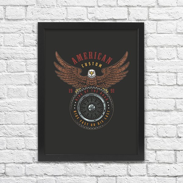 Quadro Decorativo Moto Ride Fast