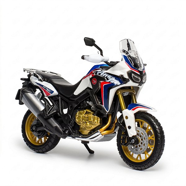 Miniatura Honda Africa Twin DCT Branca - Maisto 1:18