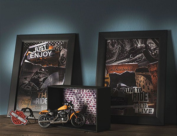 Kit Miniatura Harley-Davidson com Expositor - 25