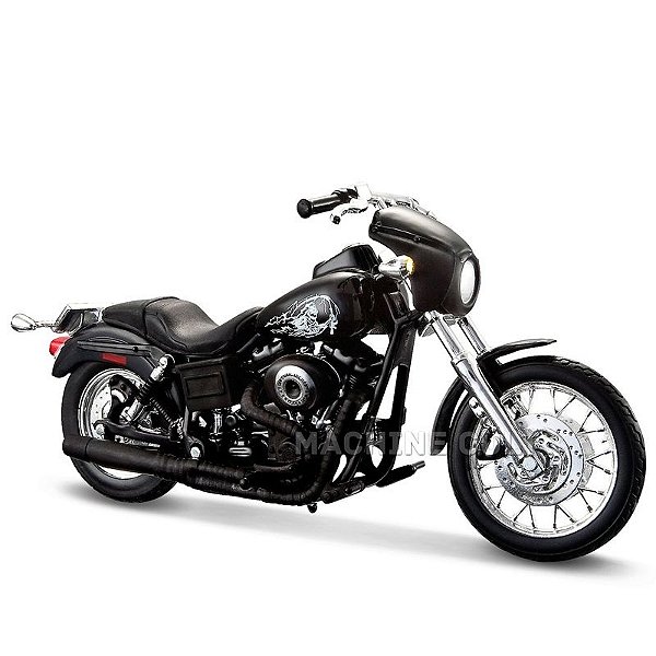 Miniatura Moto Sons of Anarchy Jax - 2003 Harley-Davidson Dyna Super Glide Sport - Maisto 1:18