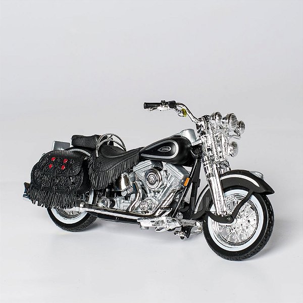 Miniatura Moto Harley-Davidson 1998 FLSTS Heritage Springer Maisto 1:18