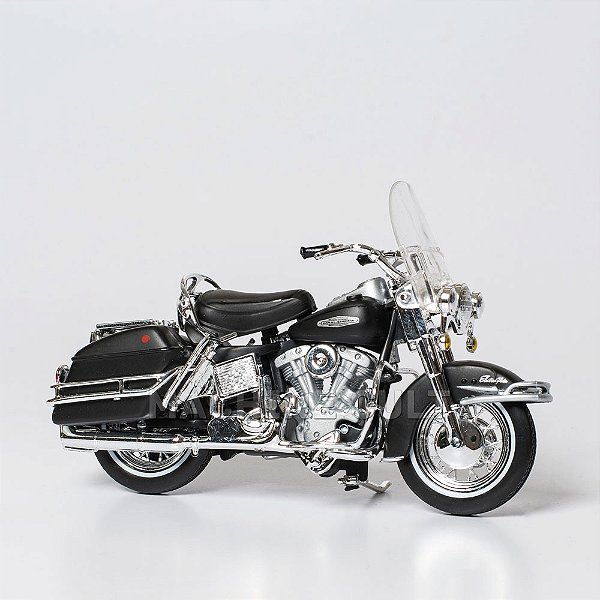 Miniatura Moto Harley-Davidson 1966 FLH Electra Glide Maisto 1:18 - Machine  Cult